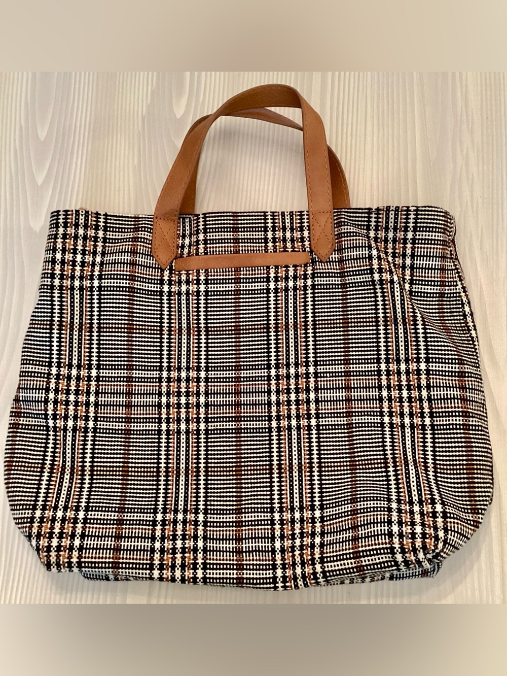 Thirty-One Plaid About You Handbag Preppy Brit Look Detachable Shoulder Strap